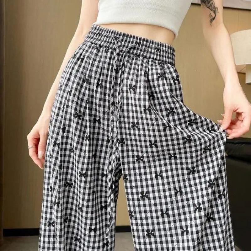 Women s High-Waist Retro Plaid Bow Embroidered Wide-Leg Pants - Summer 2025 Collection S
Women s High-Waist Retro Plaid Bow Embroidered Wide-Leg Pants - Summer 2025 Collection S