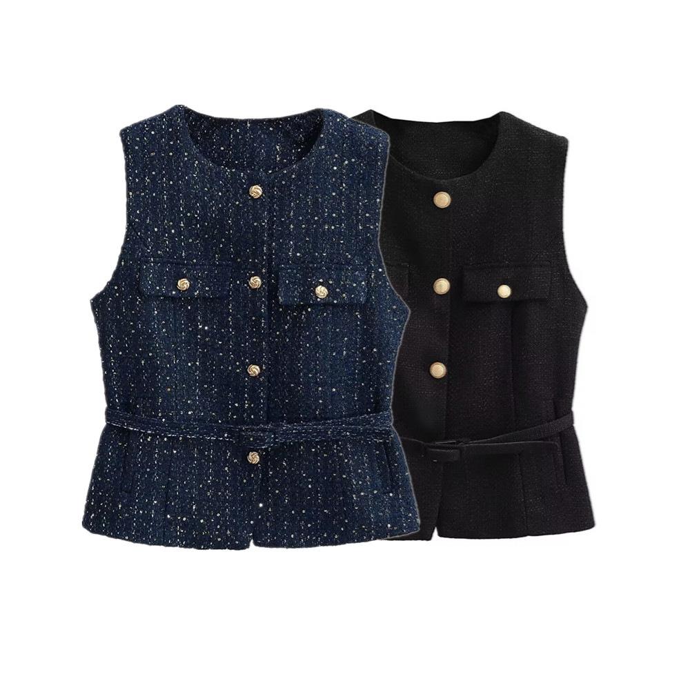 Spring 2025 Women s Sleeveless Belted Vest with Metal Buckle Detail Extra Small чёрный
Spring 2025 Women s Sleeveless Belted Vest with Metal Buckle Detail Extra Small чёрный