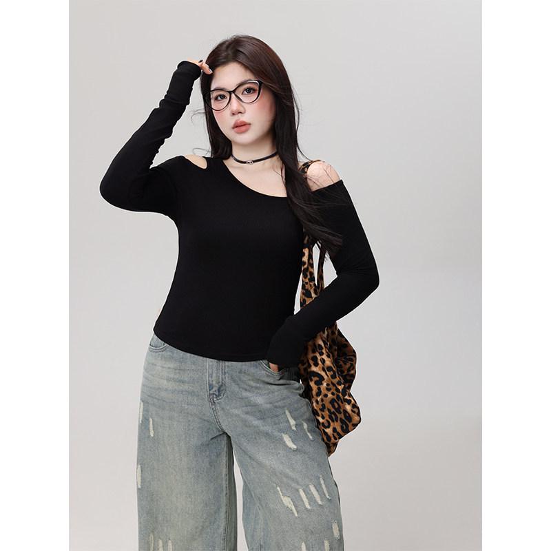Plus Size Women s Black One-Shoulder Long-Sleeve Slim-Fit Top for Autumn Double Extra Large (2XL) чёрный
Plus Size Women s Black One-Shoulder Long-Sleeve Slim-Fit Top for Autumn Double Extra Large (2XL) чёрный
