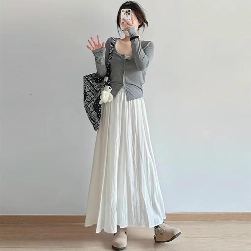 White Skirt for Women In Spring and Summer New High-waisted Slim Skirt Ballet Style Mid-length Puffy Pleated Skirt XL
White Skirt for Women In Spring and Summer New High-waisted Slim Skirt Ballet Style Mid-length Puffy Pleated Skirt XL