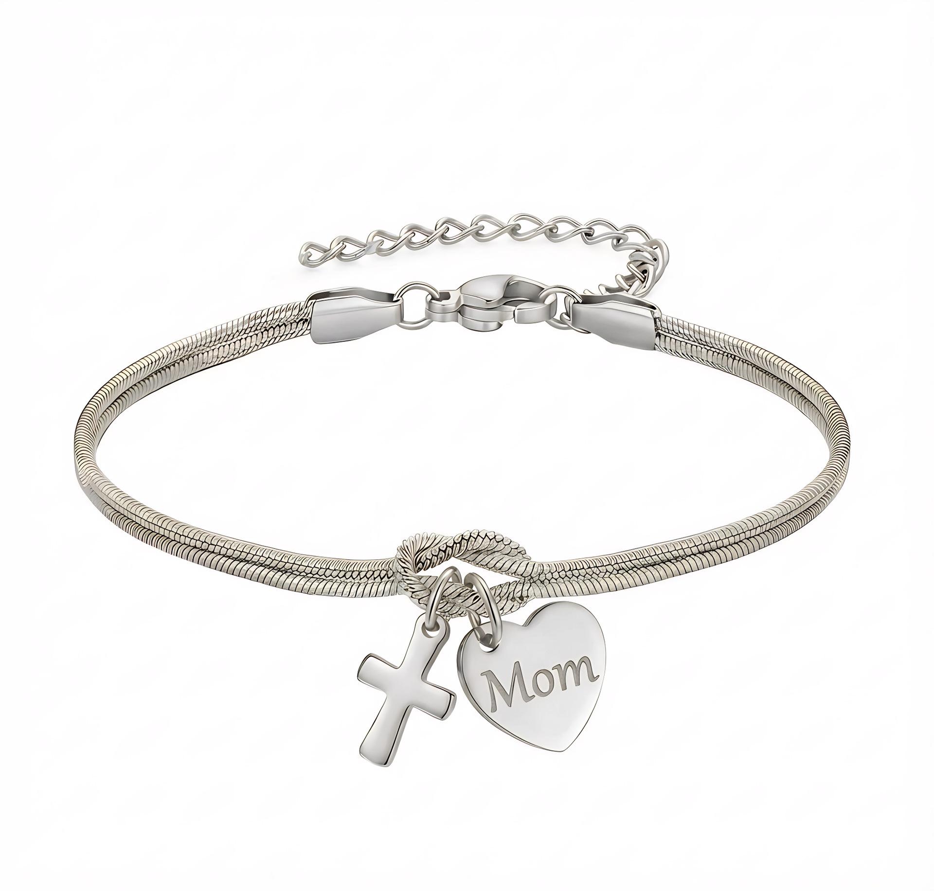 Jewelry Concentric Knot Bracelet Stainless Steel Mom Love Pendant Jewelry Women s Gift
Jewelry Concentric Knot Bracelet Stainless Steel Mom Love Pendant Jewelry Women s Gift