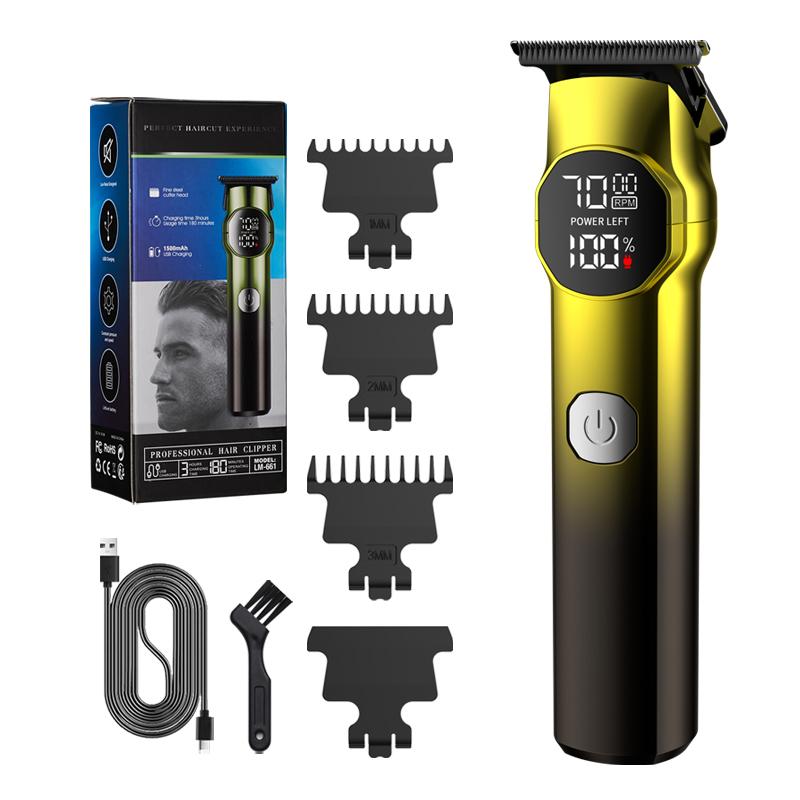 Usb Cordless Rechargeable Professional Electric Scissor New Hair Trimmer Gradient Color LCD Digital Hair Clipper Carving Push
Usb Cordless Rechargeable Professional Electric Scissor New Hair Trimmer Gradient Color LCD Digital Hair Clipper Carving Push