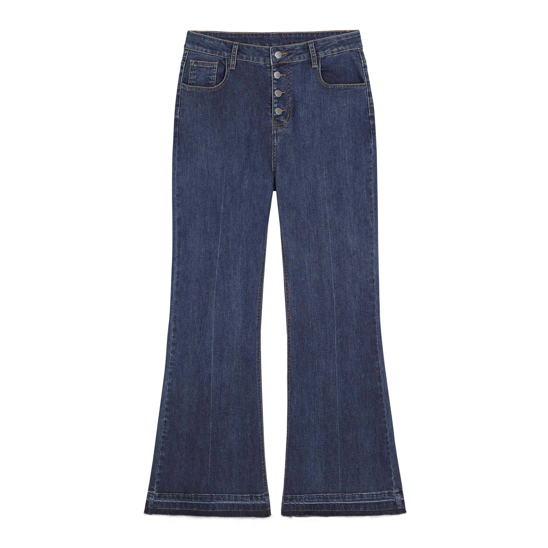 Plus Size Women s High-Waisted Flare Jeans - Spring Style 4XL (180-200 jin) джинсовий синього кольору
Plus Size Women s High-Waisted Flare Jeans - Spring Style 4XL (180-200 jin) джинсовий синього кольору