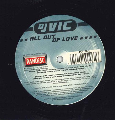12-дюймовая пластинка DJ VIC - All Out Of Love PD1961 PANDISC 1999 США Танцевальная и электронная б/у
12-дюймовая пластинка DJ VIC - All Out Of Love PD1961 PANDISC 1999 США Танцевальная и электронная б/у