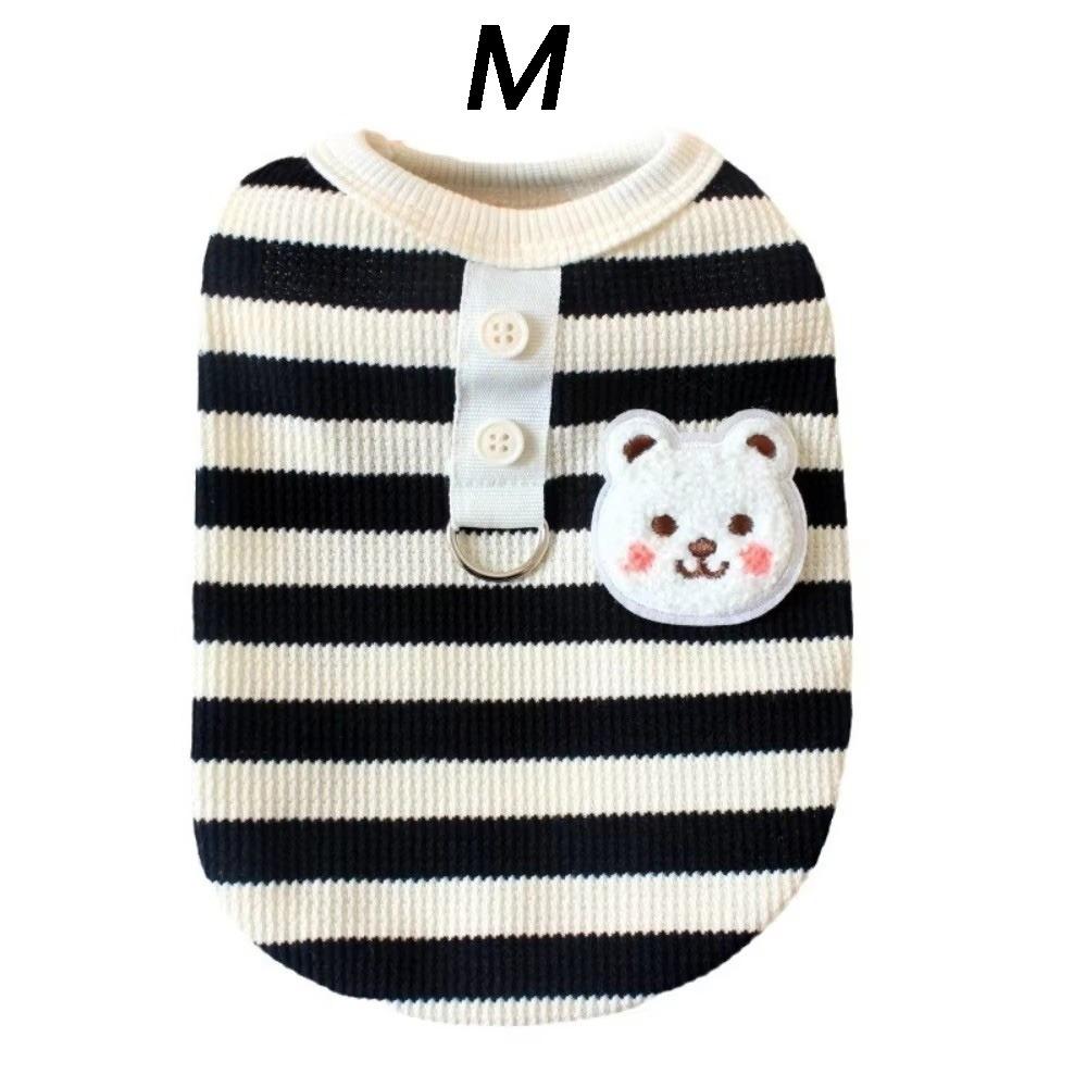 Breathable Puppy Clothes Four Legs Pet Pajamas Cute Striped Dog Jumpsuit Pet Supplies Black-M
Breathable Puppy Clothes Four Legs Pet Pajamas Cute Striped Dog Jumpsuit Pet Supplies Black-M