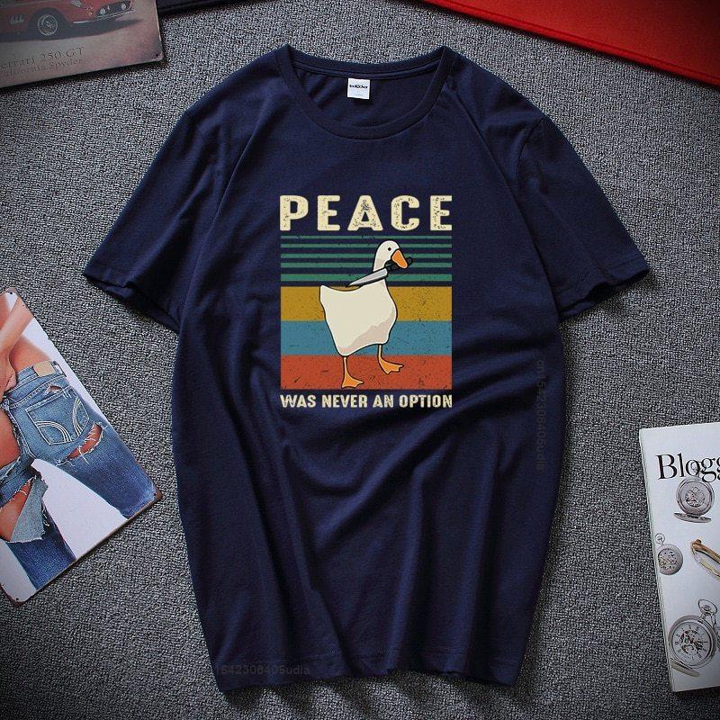 Goose Peace Was Never An Option Funny Gaming Gamer Vintage Men s T Shirt Leisure Cool Men Tshirt Top Cotton Unisex Tshirt 4XL
Goose Peace Was Never An Option Funny Gaming Gamer Vintage Men s T Shirt Leisure Cool Men Tshirt Top Cotton Unisex Tshirt 4XL