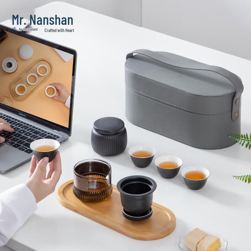 Nanshan Zen Black Portable Ceramic Tea Set
Nanshan Zen Black Portable Ceramic Tea Set