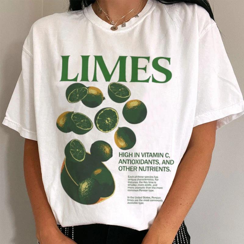 Limes Graphic Tees Retro Style Vintage Aesthetic Streetwear T Shirt Short Sleeve Harajuku Fashion Tops Women Clothing Oversized S белый
Limes Graphic Tees Retro Style Vintage Aesthetic Streetwear T Shirt Short Sleeve Harajuku Fashion Tops Women Clothing Oversized S белый