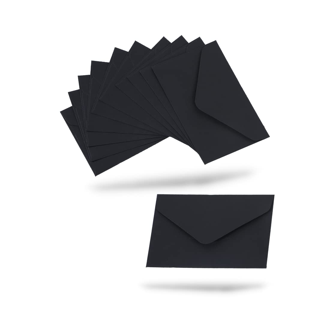 Registry Pro B Black Business Card Size Envelopes for Message Card Mini 105mm x 70mm Set of 300
Registry Pro B Black Business Card Size Envelopes for Message Card Mini 105mm x 70mm Set of 300