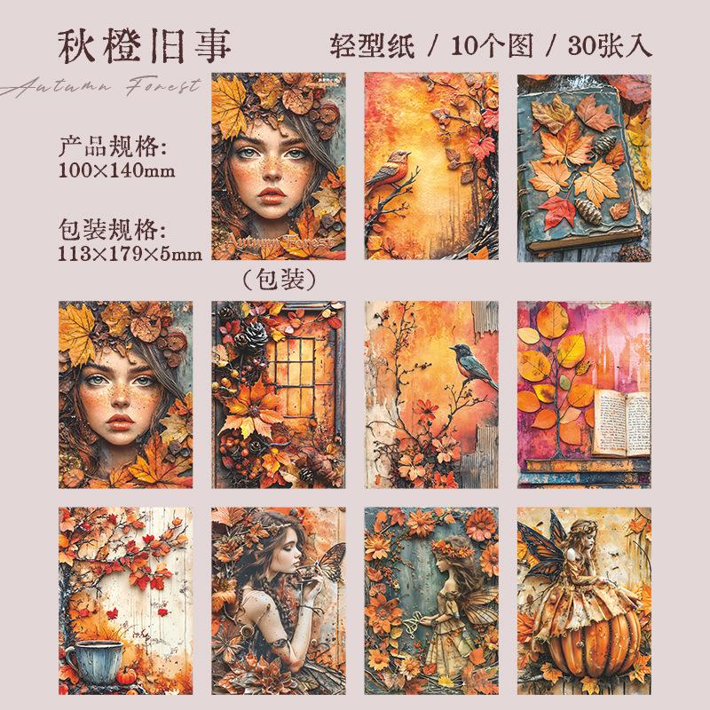 30pcs/lot Memo Pads Material Paper Autumn Forest Old Dream Junk Journal Scrapbooking Retro Background Decoration Paper
30pcs/lot Memo Pads Material Paper Autumn Forest Old Dream Junk Journal Scrapbooking Retro Background Decoration Paper