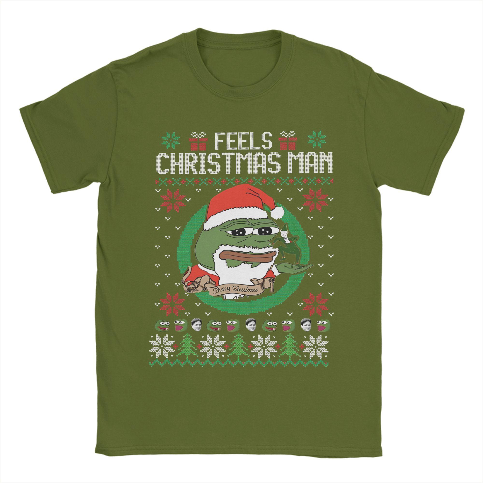 Vintage Feels Christmas P-pepe Frog T-Shirts Men O Neck 100% Cotton T Shirts Short Sleeve Tees Plus Size Clothes 4XL
Vintage Feels Christmas P-pepe Frog T-Shirts Men O Neck 100% Cotton T Shirts Short Sleeve Tees Plus Size Clothes 4XL