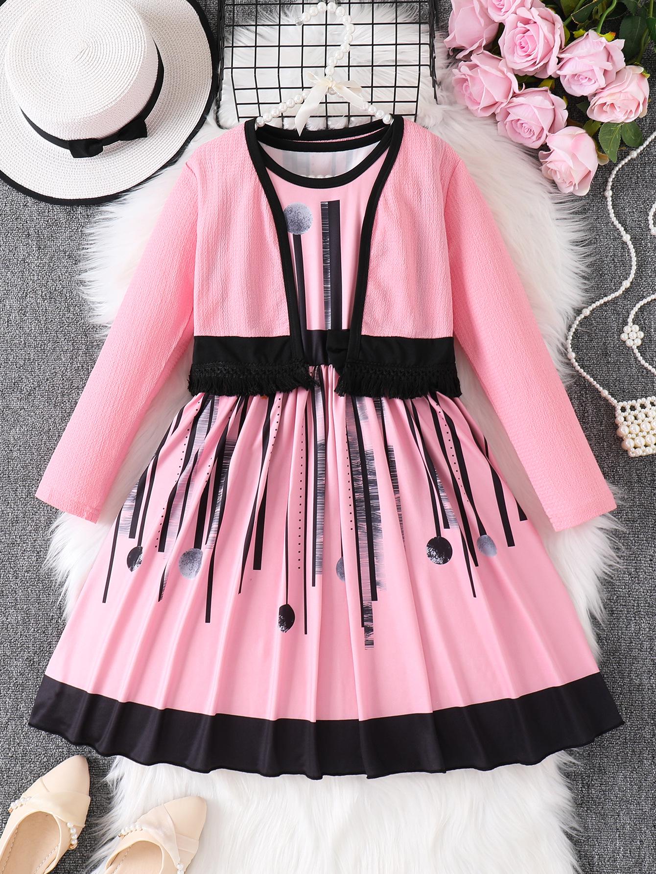 Girls Pink Vest Dress & Long-Sleeved Jacket Set - Autumn 2-Piece Outfit 9-10Y рожевий
Girls Pink Vest Dress & Long-Sleeved Jacket Set - Autumn 2-Piece Outfit 9-10Y рожевий