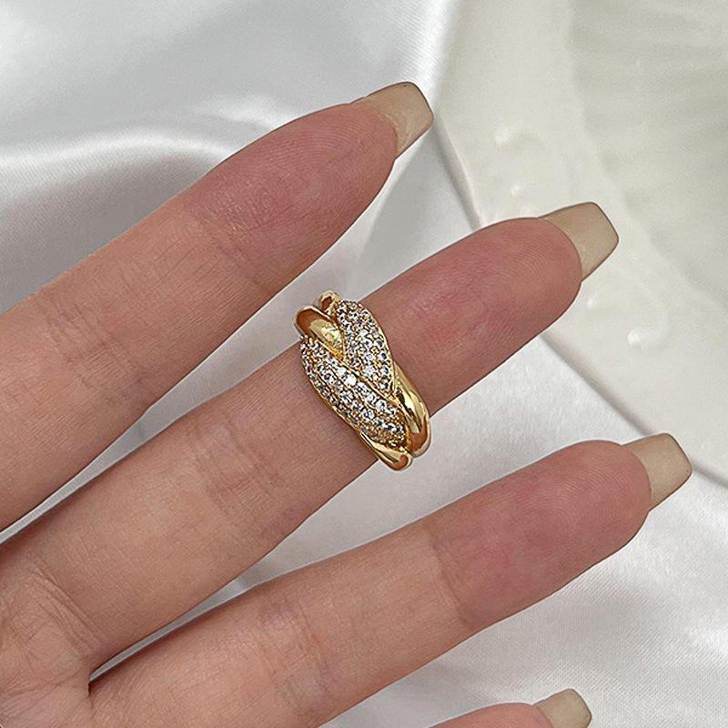 Кольцо с цирконом, модное кольцо с оберточным дизайном в стиле панк 
Кольцо с цирконом, модное кольцо с оберточным дизайном в стиле панк