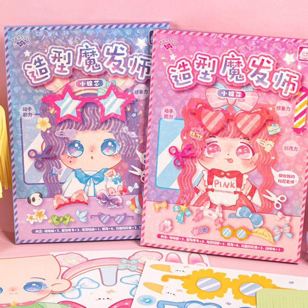 Montessori Girls Hair Stylist Toy Cartoon Idol Styling Designer Toy DIY Paper Hairstyles Toy Girls Style B
Montessori Girls Hair Stylist Toy Cartoon Idol Styling Designer Toy DIY Paper Hairstyles Toy Girls Style B
