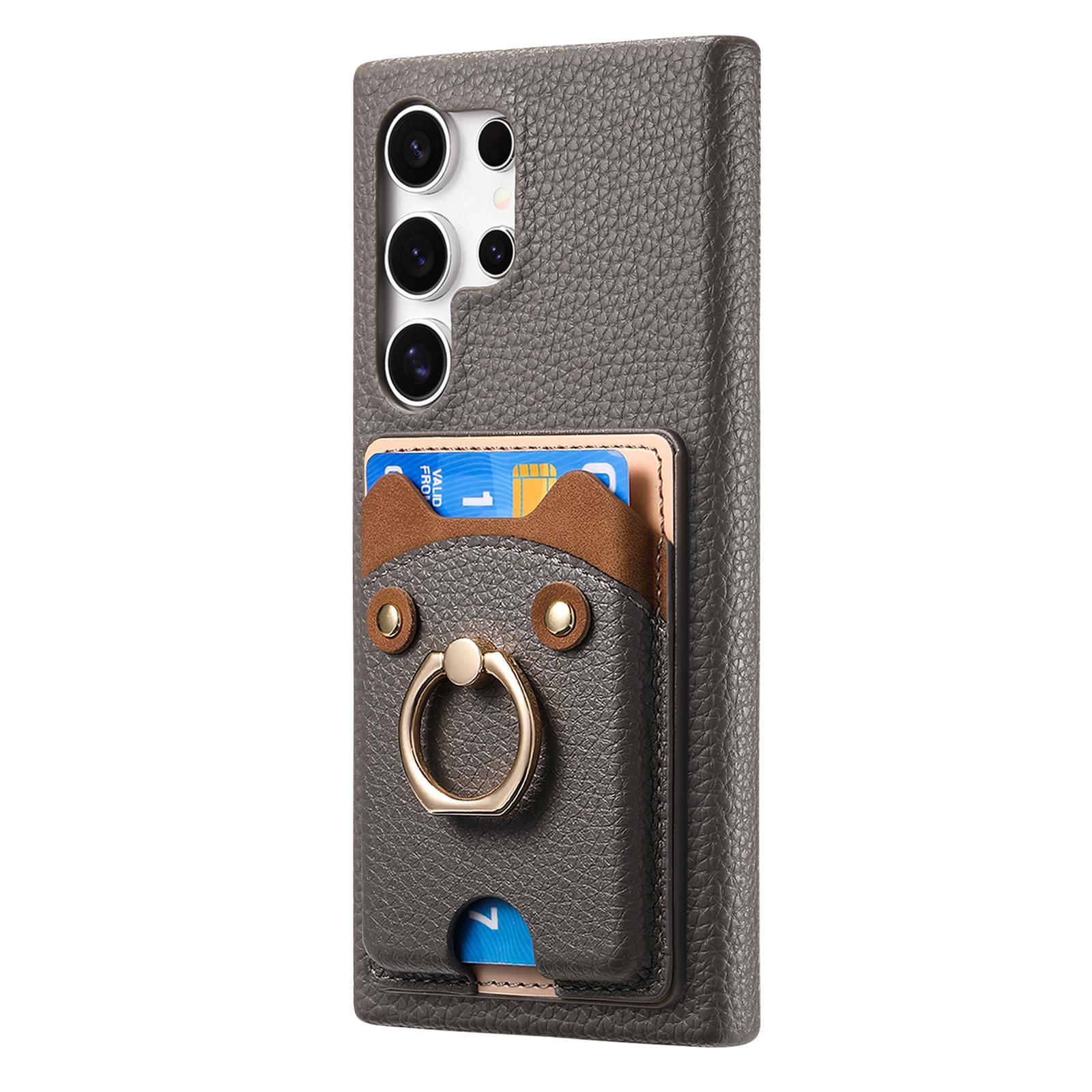 For Samsung Galaxy S25 Ultra PU Leather Phone Back Cover with Cute Bear Design Card Holder Black
For Samsung Galaxy S25 Ultra PU Leather Phone Back Cover with Cute Bear Design Card Holder Black