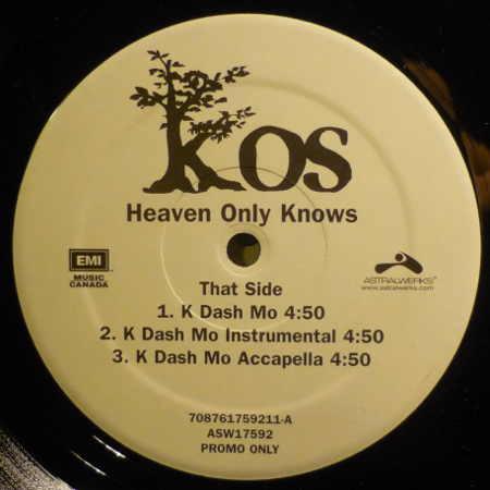12inch Record K-OS - Heaven Only Knows 708761759211 EMI Music Canad 2001 Canada Rap & Hip-Hop/R&B Used
12inch Record K-OS - Heaven Only Knows 708761759211 EMI Music Canad 2001 Canada Rap & Hip-Hop/R&B Used