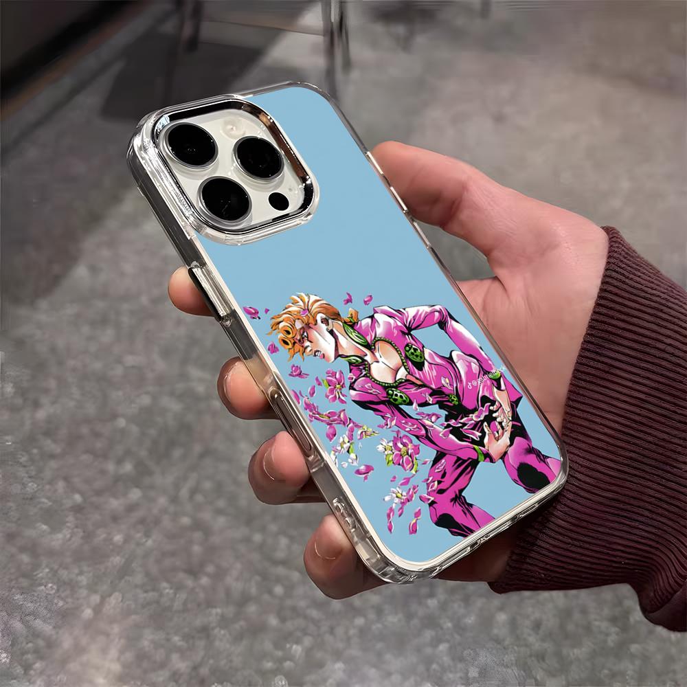 JoJos Bizarre Adventure Phone Case For IPhone 17 Air 16 E 15 14 13 12 11 Plus Pro Max Electroplated Transparent Soft Shell iPhone 16 Pro Max
JoJos Bizarre Adventure Phone Case For IPhone 17 Air 16 E 15 14 13 12 11 Plus Pro Max Electroplated Transparent Soft Shell iPhone 16 Pro Max