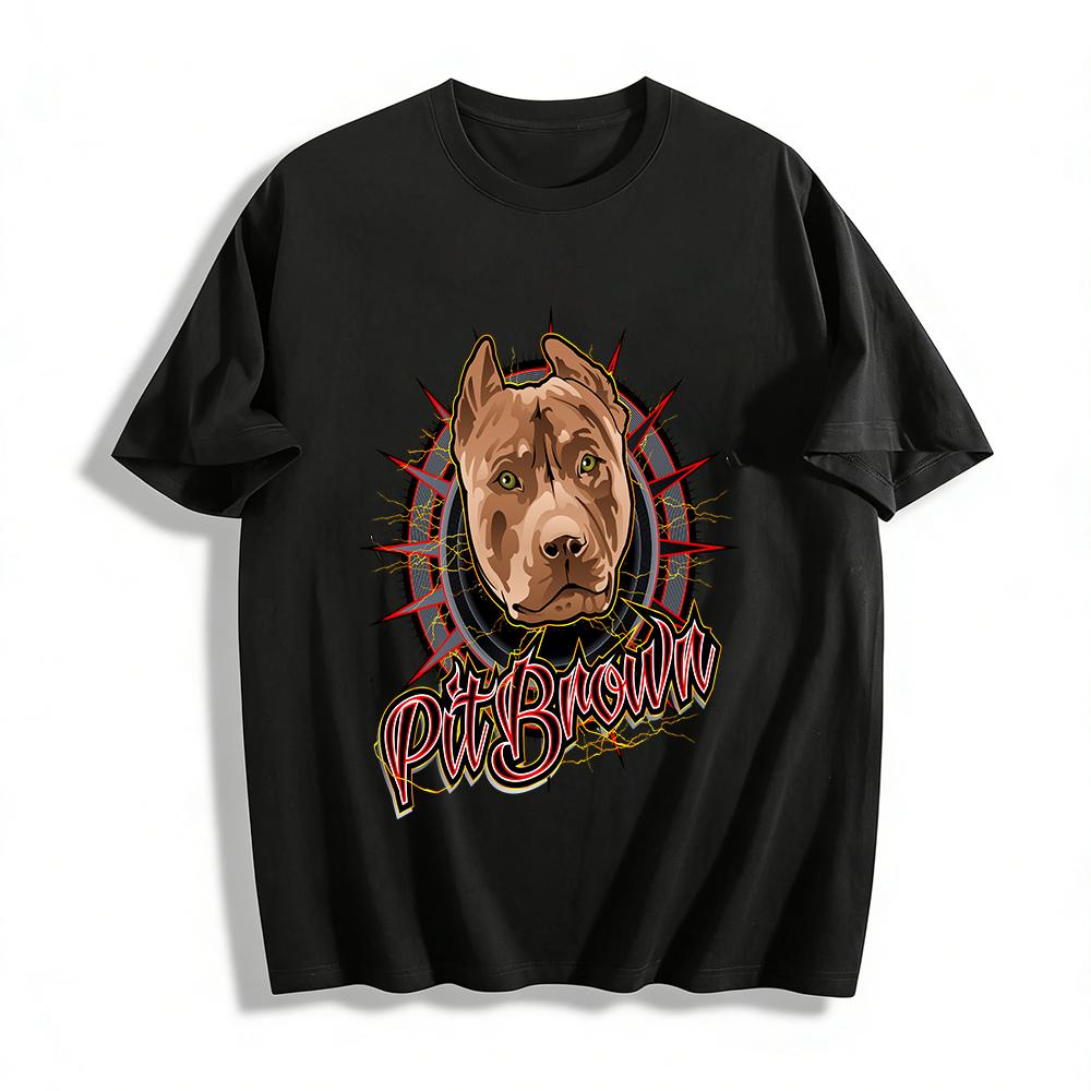 Vintage Style Brown Pitbull Graphic Cool Casual Short Sleeve Tee Pure cotton T-shirt 6XL
Vintage Style Brown Pitbull Graphic Cool Casual Short Sleeve Tee Pure cotton T-shirt 6XL