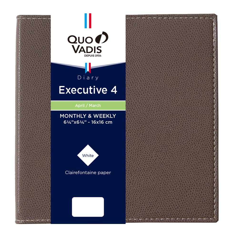QUOVADIS Executive 4/Club Diary (Weekly Vertical, Square 16x16cm) Marron Glace qv66202mr
QUOVADIS Executive 4/Club Diary (Weekly Vertical, Square 16x16cm) Marron Glace qv66202mr