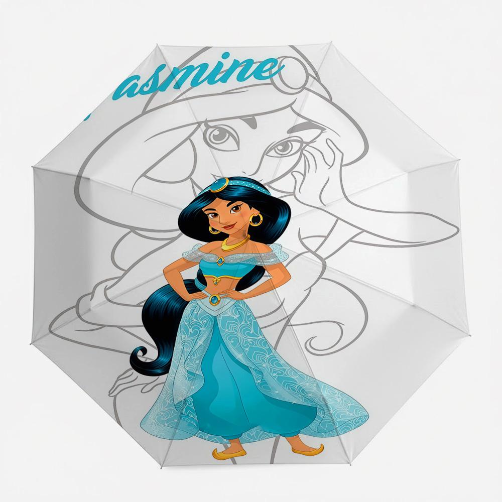 Disney Aladdin Princess Jasmine Sketch Print Automatic Folding Umbrella, Portable Waterproof Windproof Travel Umbrella for Kids Iron&8K
Disney Aladdin Princess Jasmine Sketch Print Automatic Folding Umbrella, Portable Waterproof Windproof Travel Umbrella for Kids Iron&8K