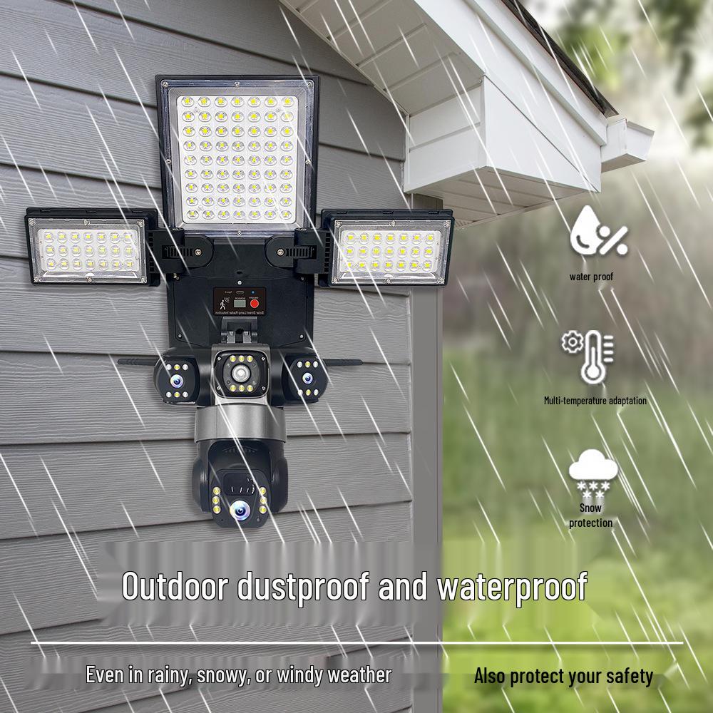V380 Solar-Powered Outdoor Camera: Night Vision, Waterproof, 4G, No Power/Network Needed, Triple-Screen Display WiFi Version
V380 Solar-Powered Outdoor Camera: Night Vision, Waterproof, 4G, No Power/Network Needed, Triple-Screen Display WiFi Version