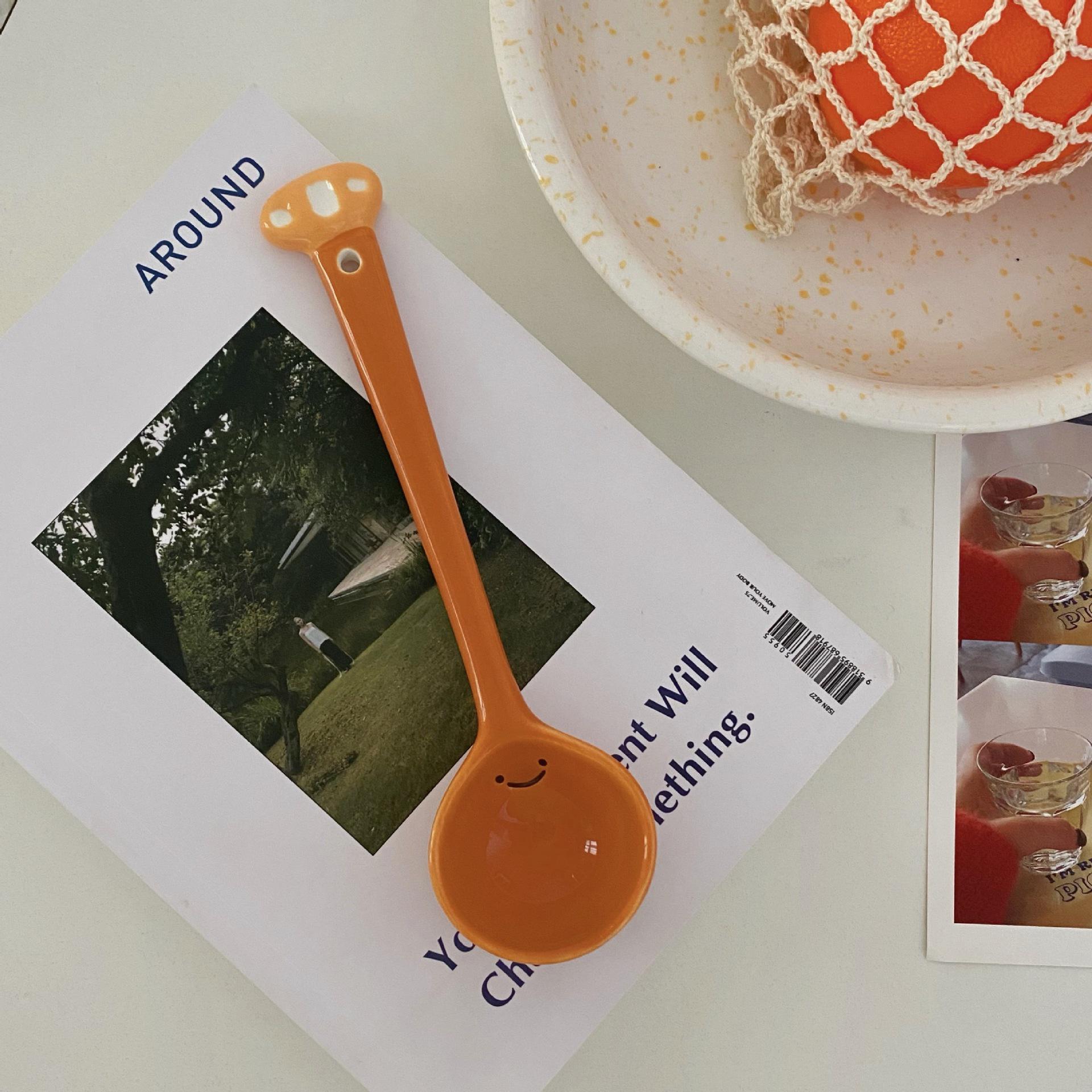 3D Мультяшная Керамическая Ложка в Виде Хлеба - Милая, Высококачественная, Идеально подходит для Супов и Риса