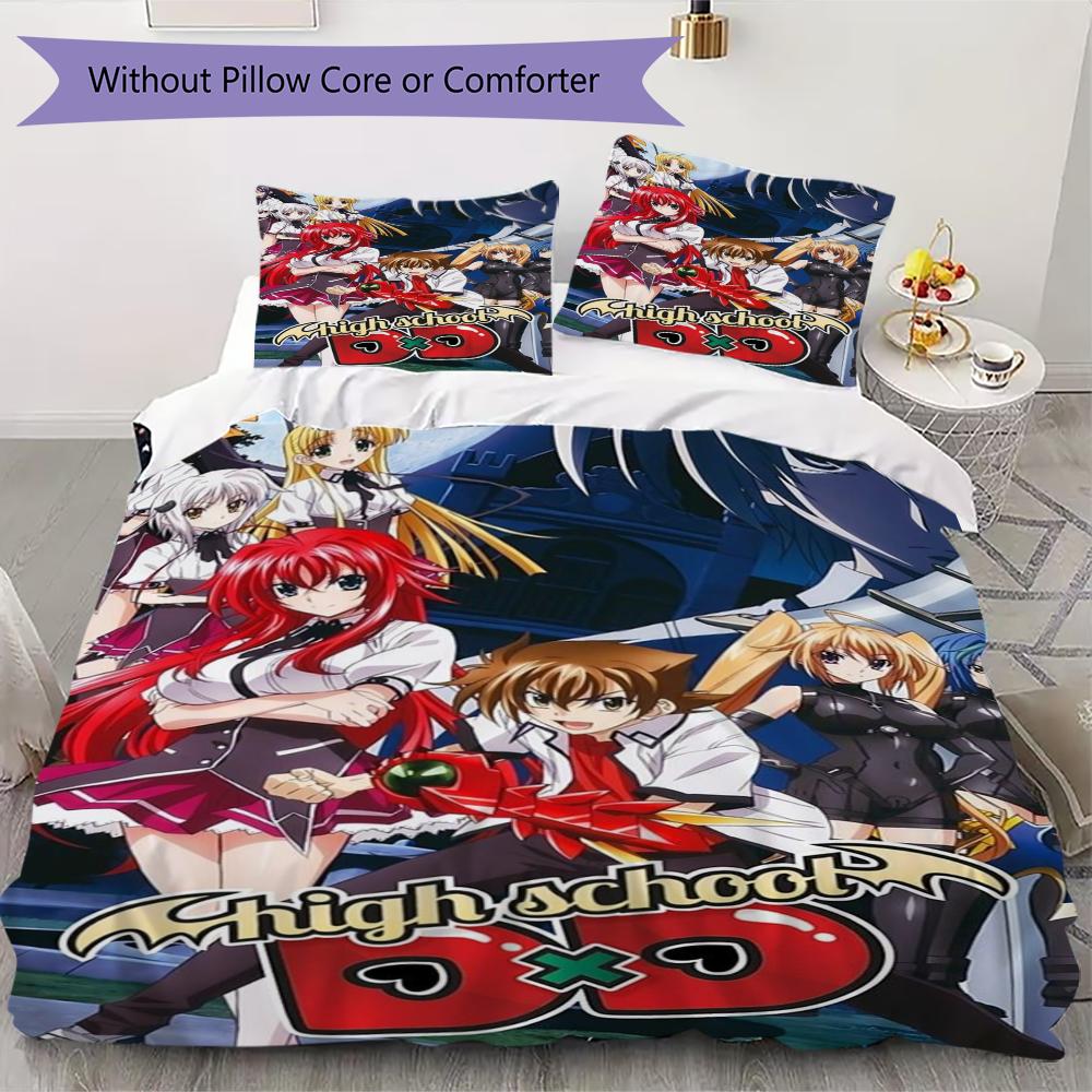 High School DxD Pattern Bedding uilt Set uilt Cover Pillowcase Home Decoration Birthday Gift (1 * duvet cover + 34 * pillowcase without core) 135x200cm
High School DxD Pattern Bedding uilt Set uilt Cover Pillowcase Home Decoration Birthday Gift (1 * duvet cover + 34 * pillowcase without core) 135x200cm