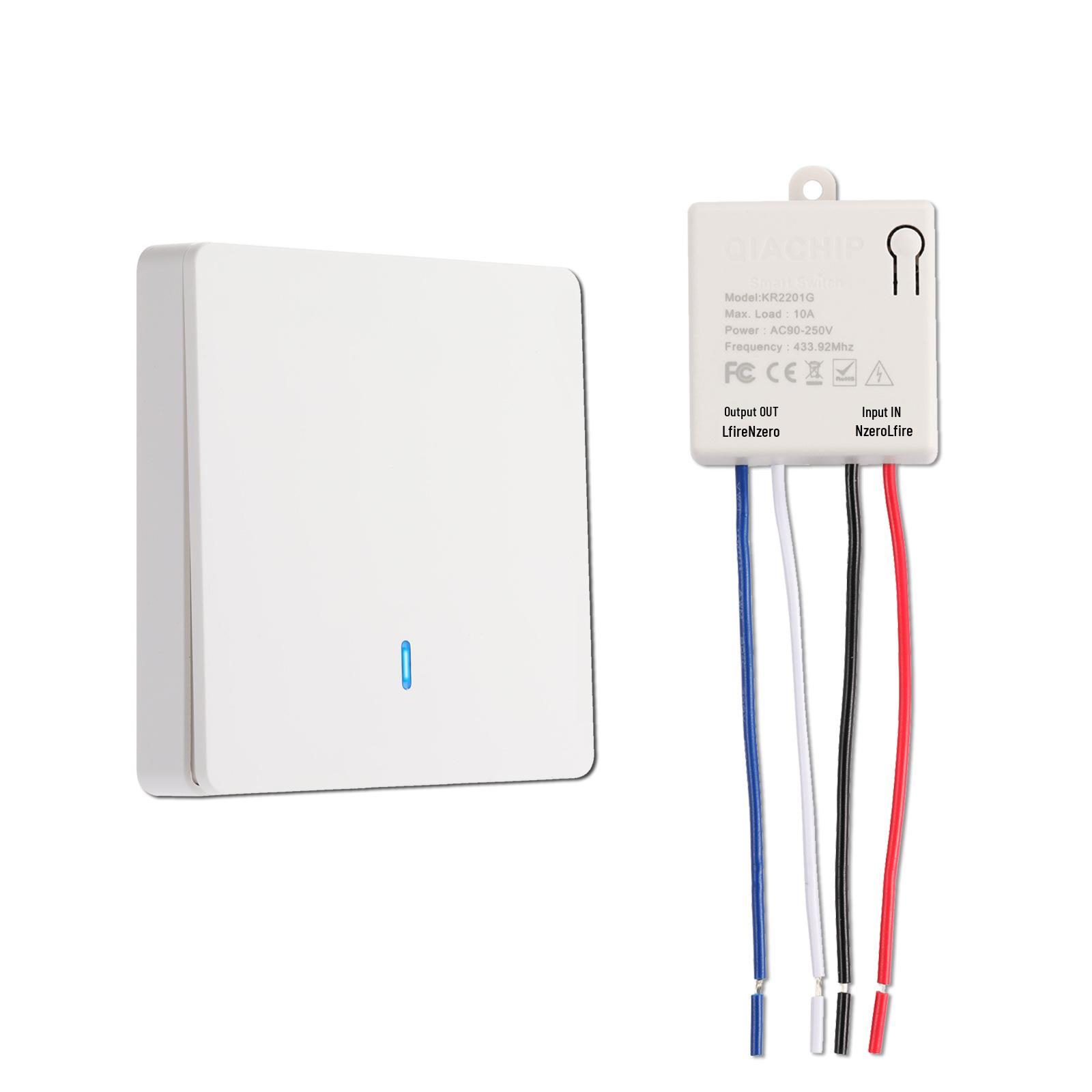 Беспроводная наклейка-пульт RF433, панель выключателя света, коробка 86, не требует бытовой проводки
Беспроводная наклейка-пульт RF433, панель выключателя света, коробка 86, не требует бытовой проводки