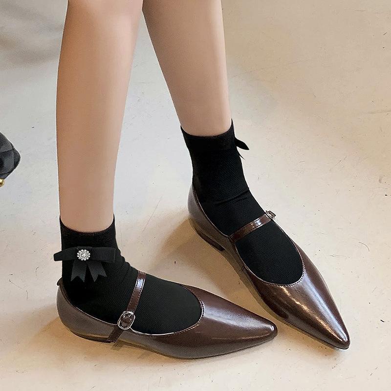 Bowknot socks for women, summer thin mid-calf socks jk Ballet-style solid color slouch socks, Japanese sweet calf socks, trendy Black/Bowknot socks
Bowknot socks for women, summer thin mid-calf socks jk Ballet-style solid color slouch socks, Japanese sweet calf socks, trendy Black/Bowknot socks
