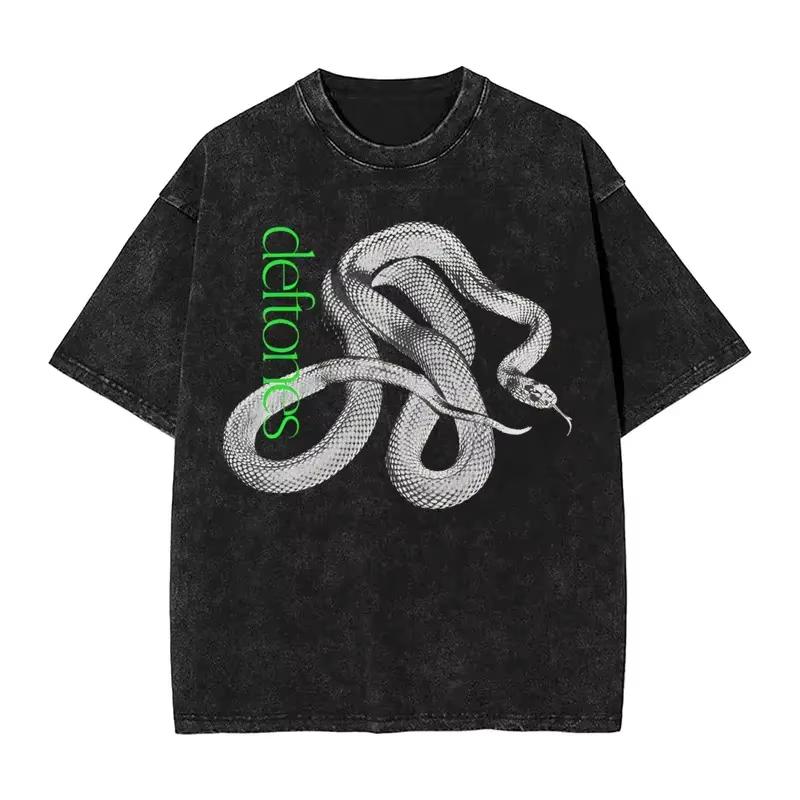 Washed T Shirt Deftones Snake Band Vintage T-Shirts Street Private Music Album Men Women Streetwear Cotton Summer Tees 3XL
Washed T Shirt Deftones Snake Band Vintage T-Shirts Street Private Music Album Men Women Streetwear Cotton Summer Tees 3XL