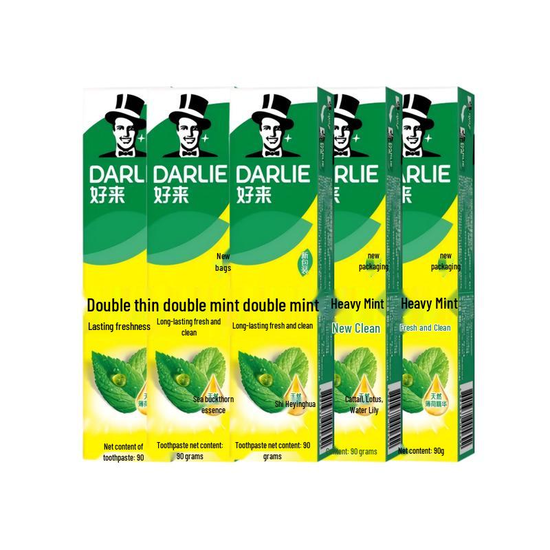Darlie Ultra White Tea & Health Whitening Toothpaste, Double Mint, 90g x 5
Darlie Ultra White Tea & Health Whitening Toothpaste, Double Mint, 90g x 5