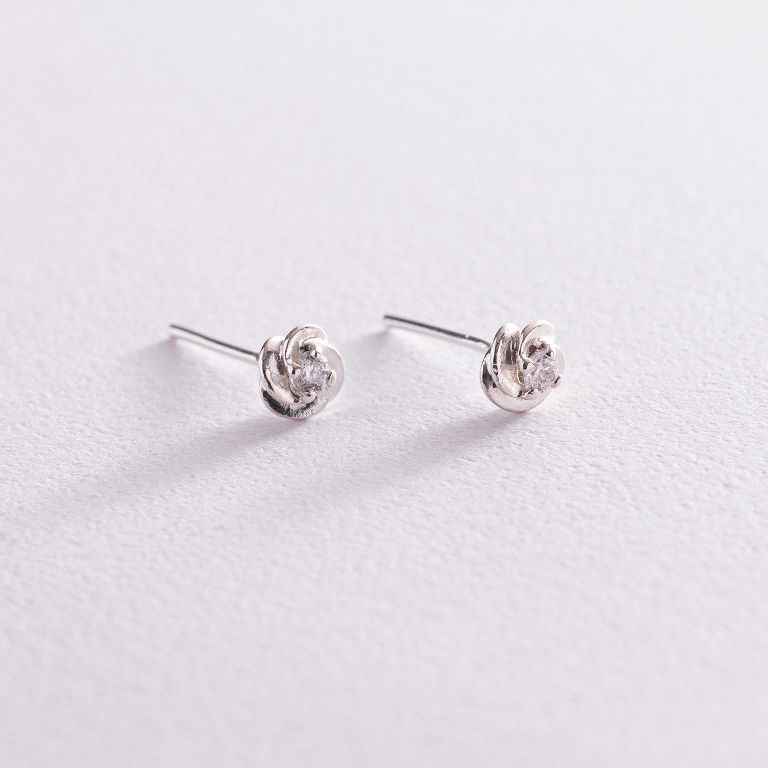 Срібні сережки-підвіски з фіанітами Oniks срібний
Срібні сережки-підвіски з фіанітами Oniks срібний