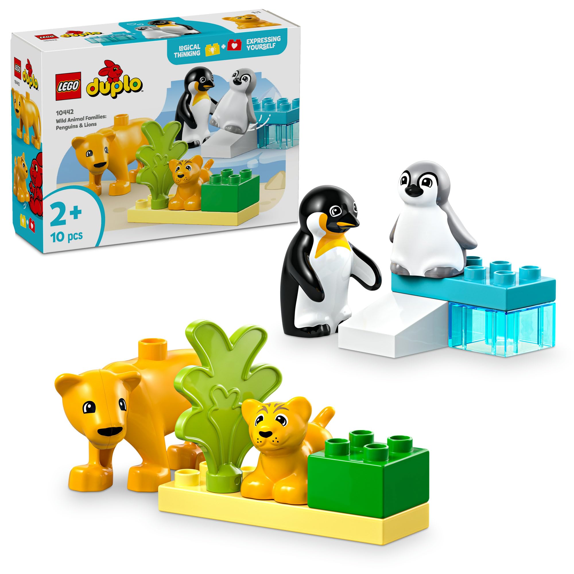 LEGO Duplo Duplo Town Семья животных: Пингвин и лев Игрушка Блок Развивающий1 с половиной24Детский ролевой домик Животное Существо 10442
LEGO Duplo Duplo Town Семья животных: Пингвин и лев Игрушка Блок Развивающий1 с половиной24Детский ролевой домик Животное Существо 10442