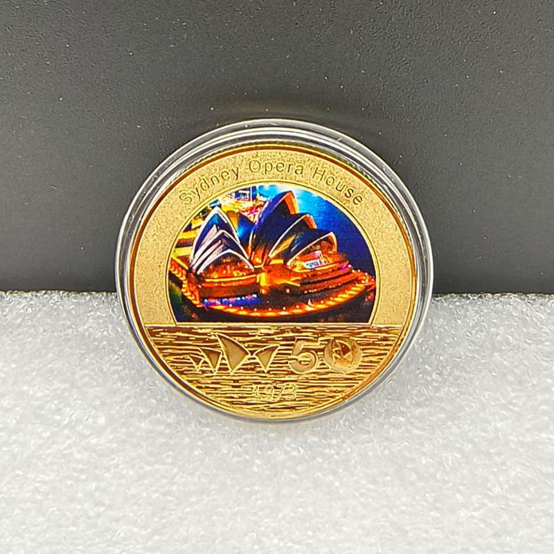 Opera House Commemorative Medals, Sydney Opera House 50th Anniversary, Coins, Souvenirs, Handy Gifts, Crafts, Foreign Currency Gifts 40*2.5mm
Opera House Commemorative Medals, Sydney Opera House 50th Anniversary, Coins, Souvenirs, Handy Gifts, Crafts, Foreign Currency Gifts 40*2.5mm