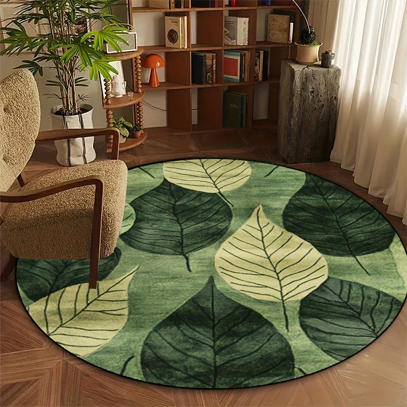 Tropical Green Leaves Round Area Rug For Living Room Bedroom Jungle Nature Large Carpet Home Decor Non-slip Floor Mat Circle Rug 80cm x 80cm
Tropical Green Leaves Round Area Rug For Living Room Bedroom Jungle Nature Large Carpet Home Decor Non-slip Floor Mat Circle Rug 80cm x 80cm