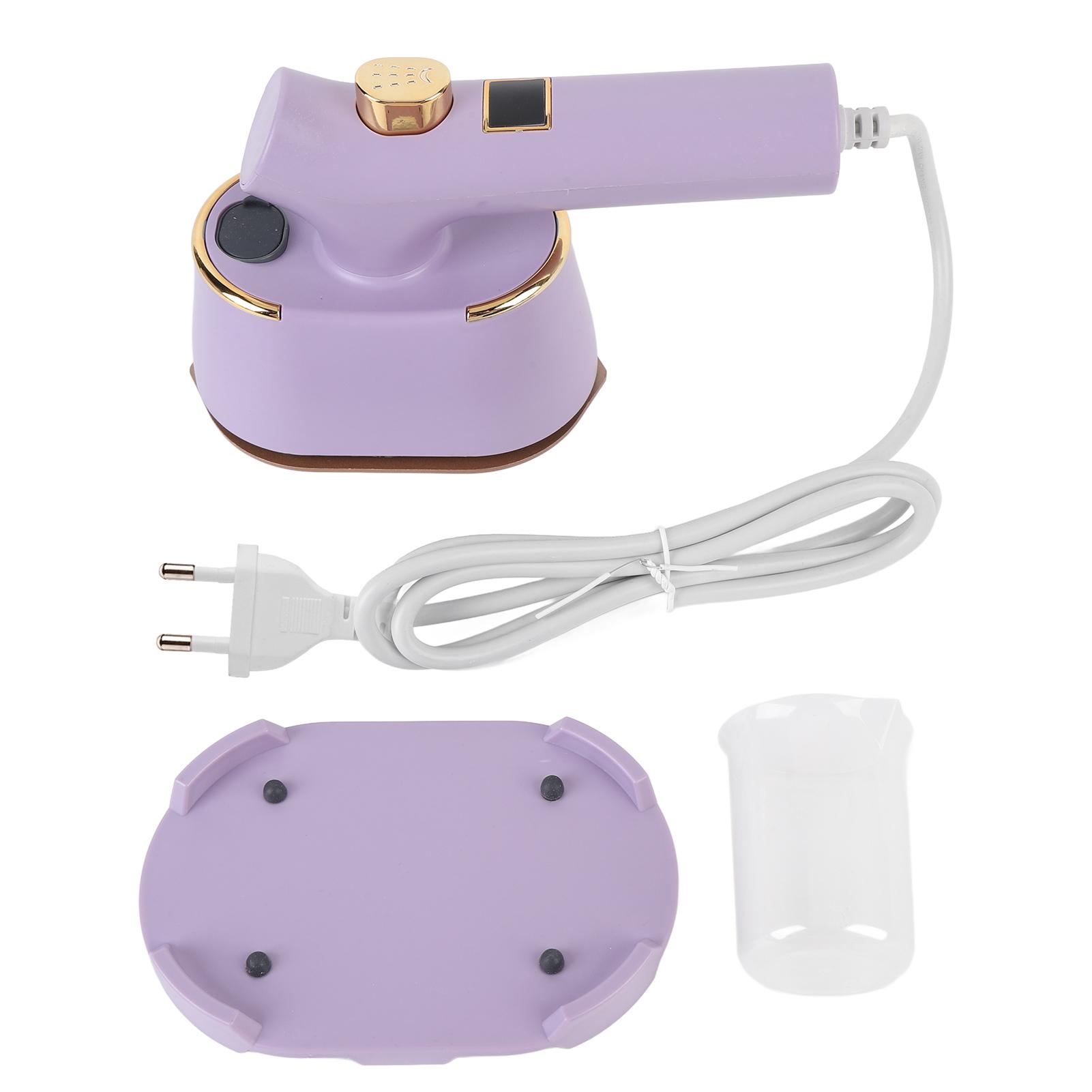 Портативный паровой утюг для одежды, ручной мини-утюг из алюминиевого сплава с резервуаром для воды 120 мл f EU Plug 220V Purple
Портативный паровой утюг для одежды, ручной мини-утюг из алюминиевого сплава с резервуаром для воды 120 мл f EU Plug 220V Purple