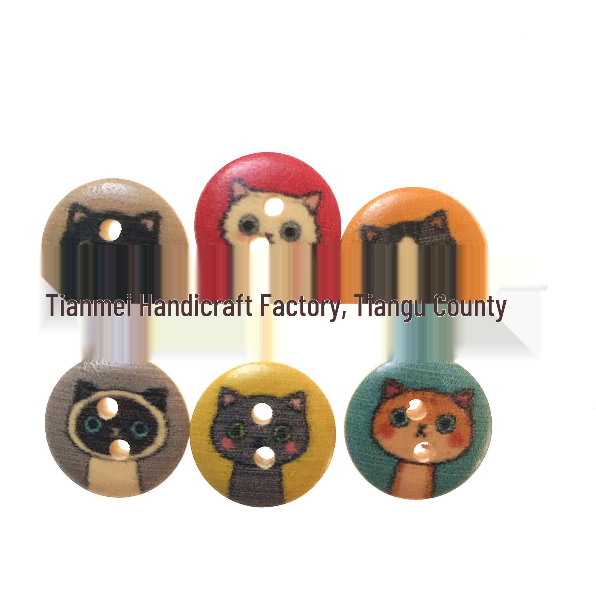 15ММ Дерев яні Ґудзики - Милі Візерунки з Котами Аксесуари для DIY (100 штук) 100 pieces per pack
15ММ Дерев яні Ґудзики - Милі Візерунки з Котами Аксесуари для DIY (100 штук) 100 pieces per pack