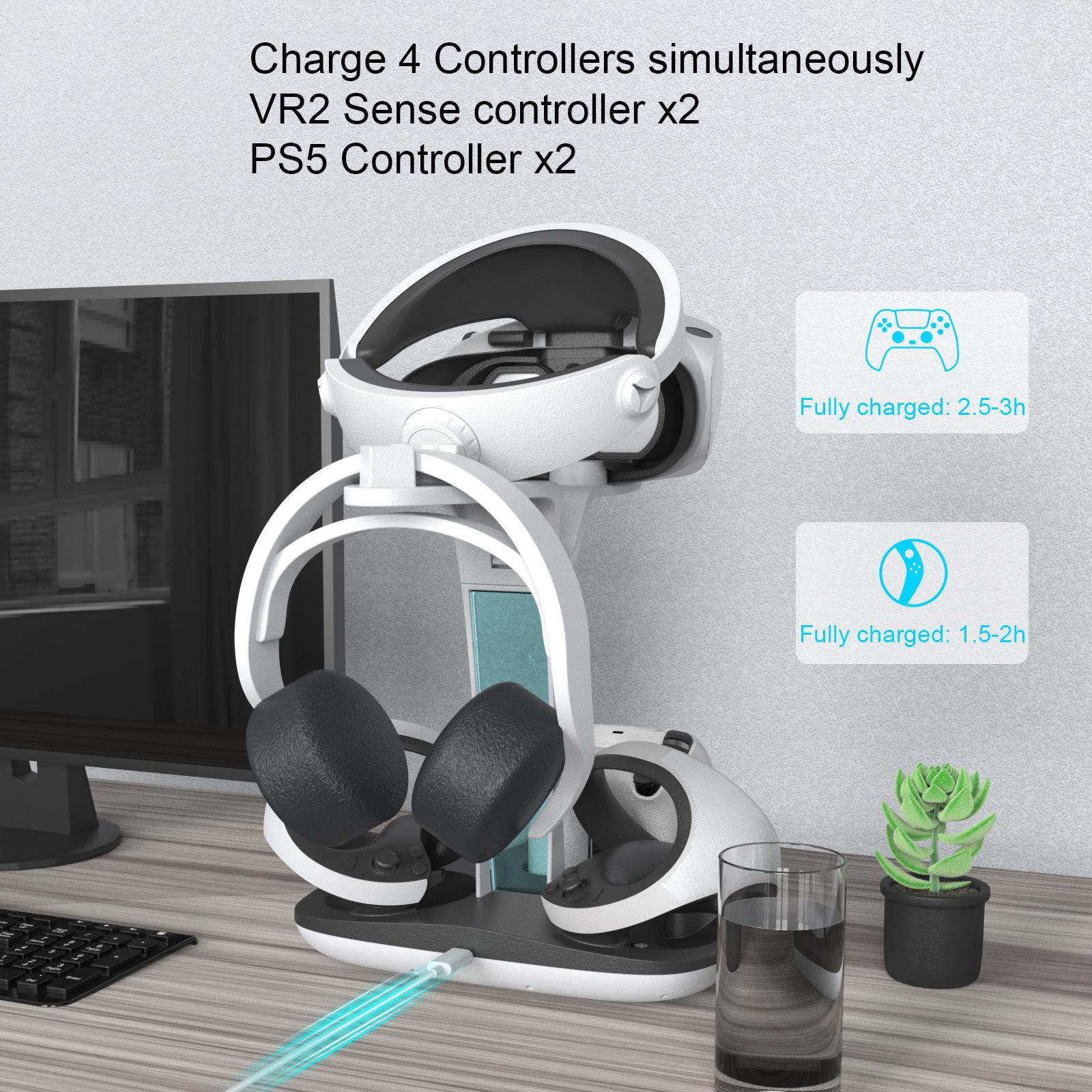 JYS JYS-P5156 Зарядна підставка з дисплеєм для контролера Sony PS VR2/PS5/PS5 DualSense Edge, док-станція для зарядки VR-гарнітури з RGB-підсвічуванням
JYS JYS-P5156 Зарядна підставка з дисплеєм для контролера Sony PS VR2/PS5/PS5 DualSense Edge, док-станція для зарядки VR-гарнітури з RGB-підсвічуванням