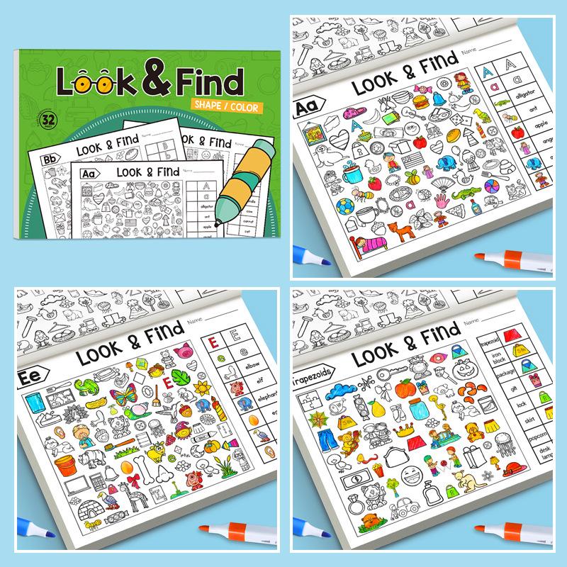 Look-and-Find Fun Game for Toddlers: Observation and Concentration Doodle and Coloring Book
Look-and-Find Fun Game for Toddlers: Observation and Concentration Doodle and Coloring Book