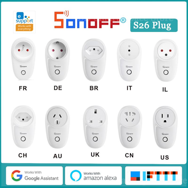 Sonoff S26 US DE FR BR IT art Розетка Wi-Fi Беспроводная вилка питания eWeLink Пульт дистанционного управления работает с Alexa Google
Sonoff S26 US DE FR BR IT art Розетка Wi-Fi Беспроводная вилка питания eWeLink Пульт дистанционного управления работает с Alexa Google