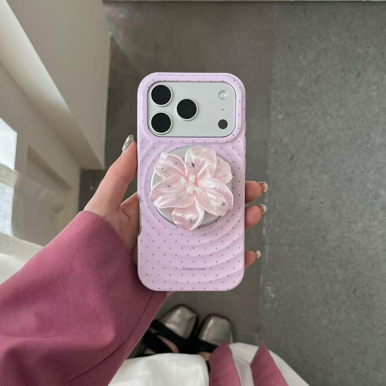 Polka Dot iPhone 15/16 Pro Max, 17 Pro Lily Flower Stand Case iPhone 16 Pro Max
Polka Dot iPhone 15/16 Pro Max, 17 Pro Lily Flower Stand Case iPhone 16 Pro Max