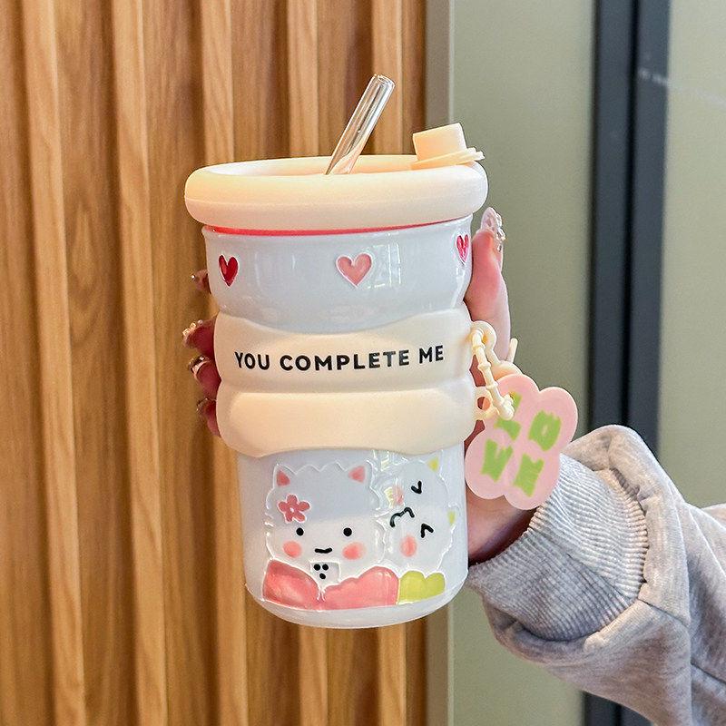 Cute Heart Cartoon Ceramic Mug Gift Set for Girls & Best Friends One Size
Cute Heart Cartoon Ceramic Mug Gift Set for Girls & Best Friends One Size