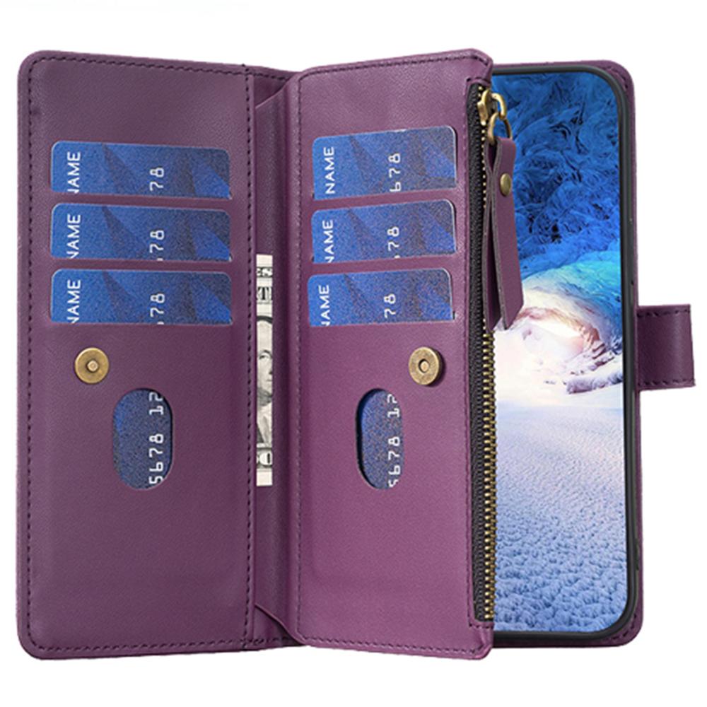 BF Style-19 For iPhone 15 Pro Max PU Leather Phone Case Flip Wallet Stand Cover with Zipper Pocket Dark Purple
BF Style-19 For iPhone 15 Pro Max PU Leather Phone Case Flip Wallet Stand Cover with Zipper Pocket Dark Purple