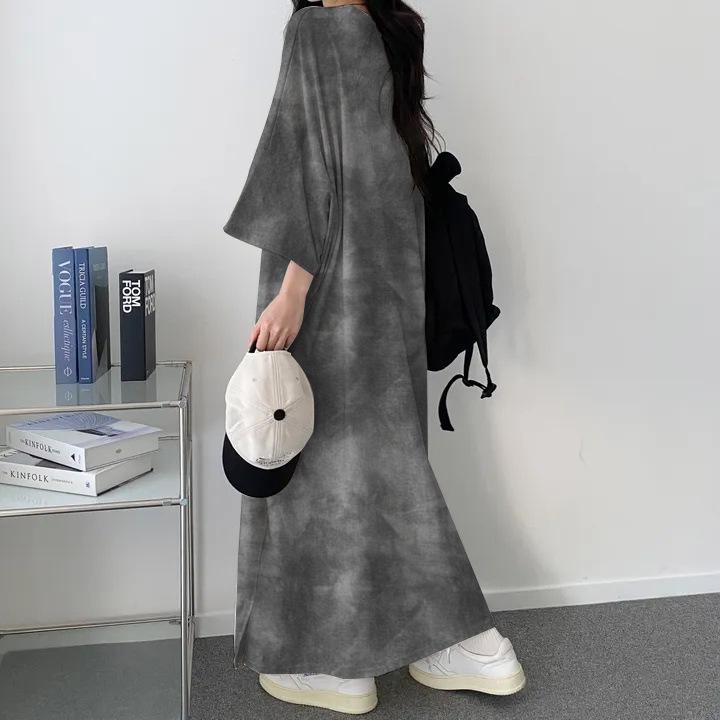 Tie-Dye Women s Round Neck Short Sleeve Mid-Length T-Shirt Dress - 2024 Spring/Summer Collection, Fashionable & Versatile. L
Tie-Dye Women s Round Neck Short Sleeve Mid-Length T-Shirt Dress - 2024 Spring/Summer Collection, Fashionable & Versatile. L