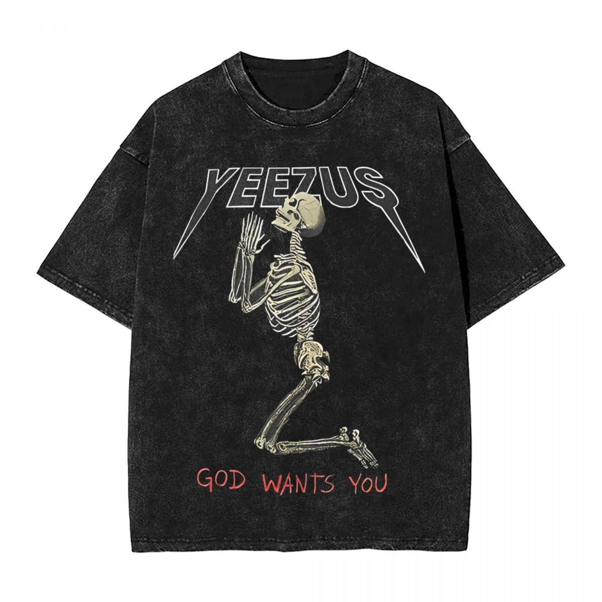 Yeezus Kanye West Washed T Shirt Streetwear Hip Hop Retro TShirt God Wants You Tee Shirt Men Women Short Sleeve Harajuku Summer S
Yeezus Kanye West Washed T Shirt Streetwear Hip Hop Retro TShirt God Wants You Tee Shirt Men Women Short Sleeve Harajuku Summer S