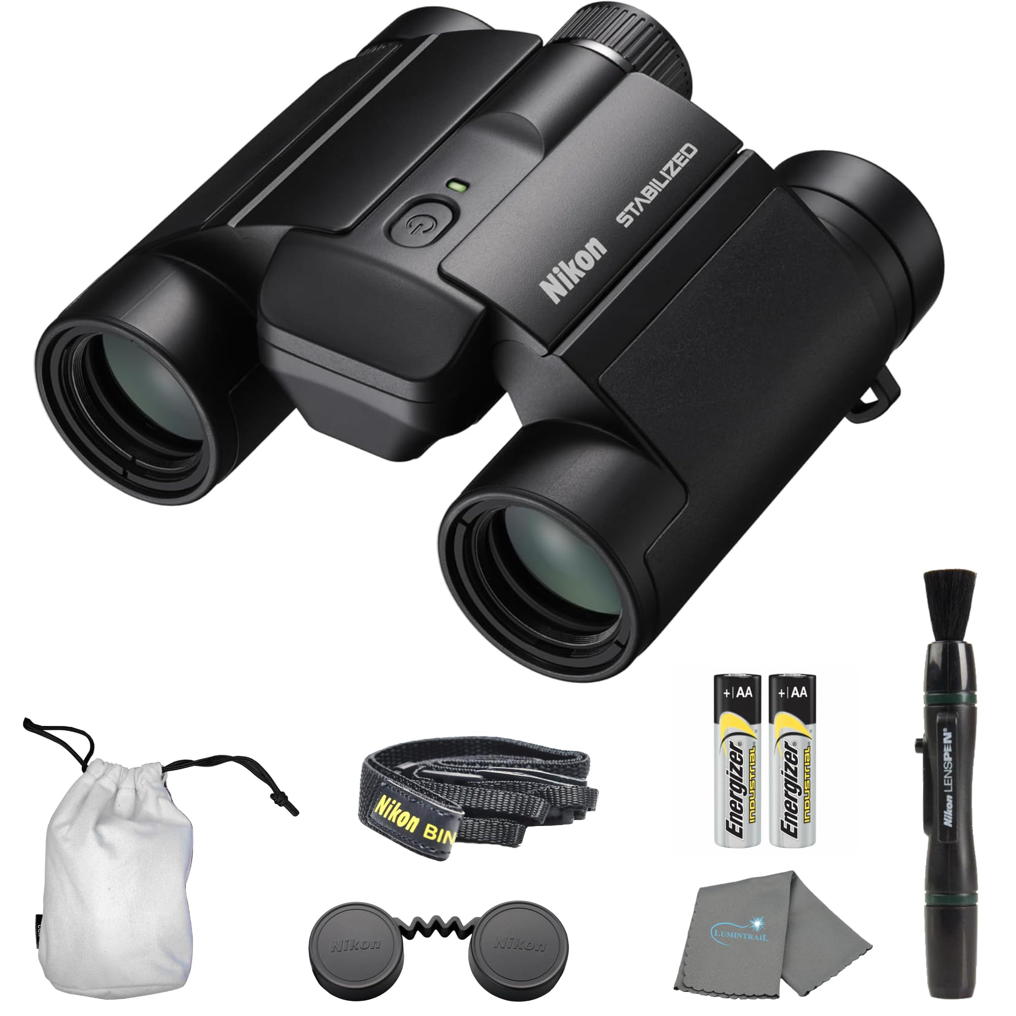 Nikon 10x25 Stabilized Binoculars Handshake Correction Compact Outdoor Wildlife Sports Includes Lens Pen and Cloth
Nikon 10x25 Stabilized Binoculars Handshake Correction Compact Outdoor Wildlife Sports Includes Lens Pen and Cloth