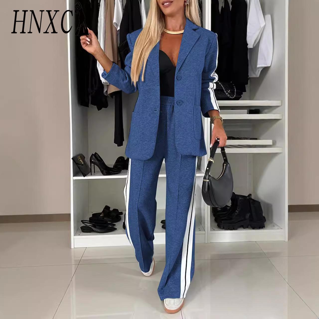 HNXC Autumn and Winter Women s Long-sleeved Lapel Casual Suit Set S світло-сірого кольору
HNXC Autumn and Winter Women s Long-sleeved Lapel Casual Suit Set S світло-сірого кольору