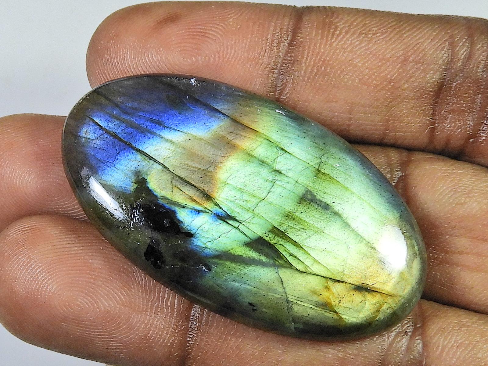 76Cts. Натуральный лабрадорит Multi Fire Oval Cabochon Loose Jewel Stone 26X47X6MM SK-1109
76Cts. Натуральный лабрадорит Multi Fire Oval Cabochon Loose Jewel Stone 26X47X6MM SK-1109