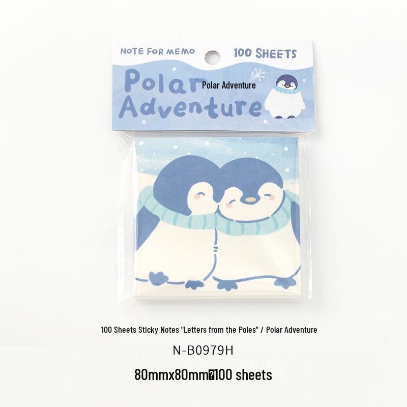 Polar Letter Series - Cute Animal Memo Paper, 100 Sheets
Polar Letter Series - Cute Animal Memo Paper, 100 Sheets
