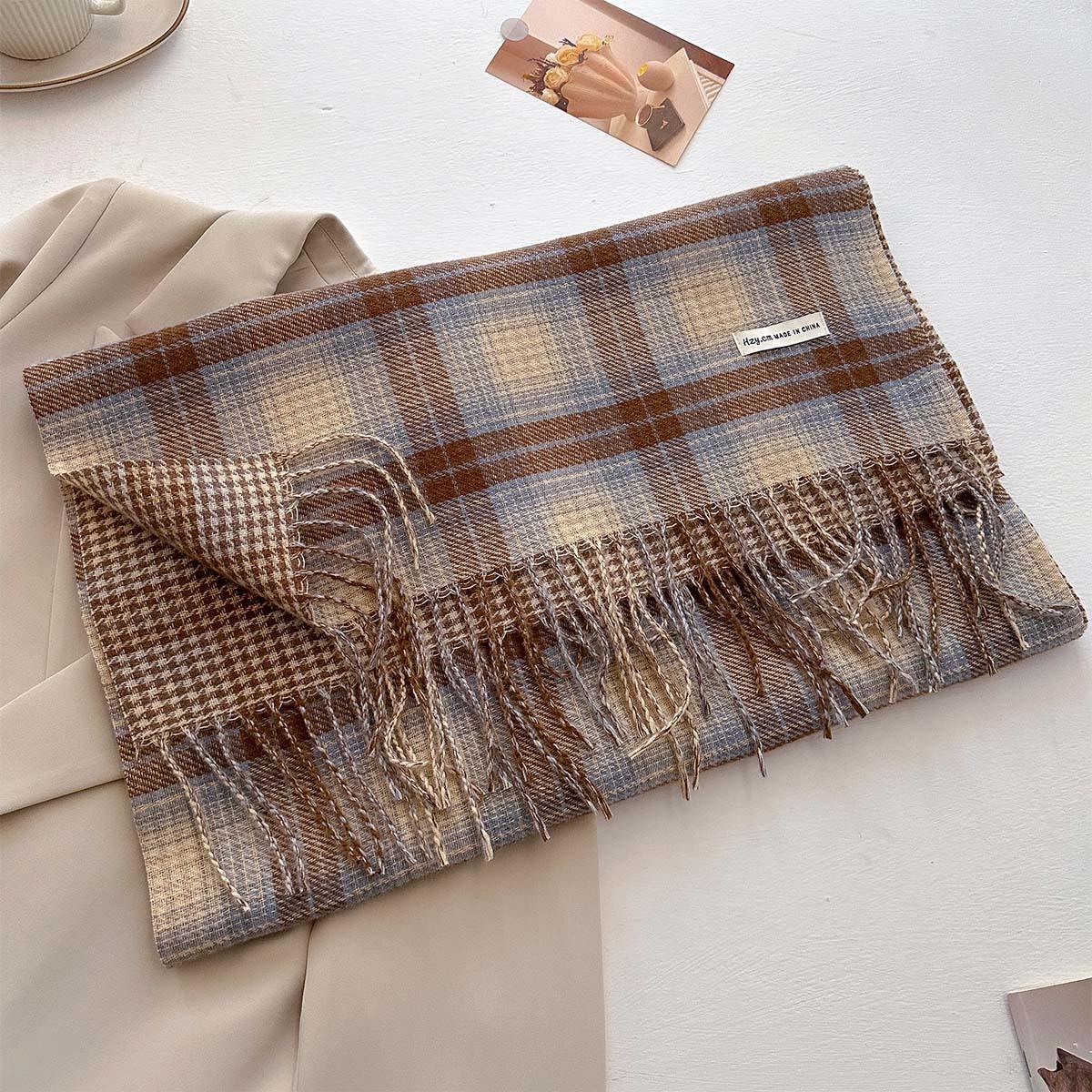 Winter Warmer Scarf For Women Elegant Thickened Tassel Pashmina Shawl Faux Cashmere Warps Autumn Luxury Blanket For Ladies
Winter Warmer Scarf For Women Elegant Thickened Tassel Pashmina Shawl Faux Cashmere Warps Autumn Luxury Blanket For Ladies